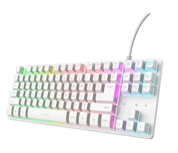Trust GXT833 THADO TKL KEYBOARD WHT US - 1489305 - zdjęcie 2